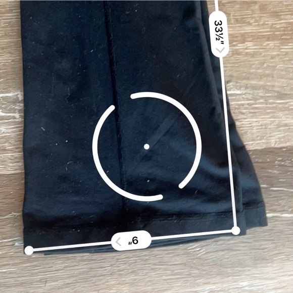 Lululemon Wide Leg Flare solid Black leggings - Picture 4 of 7